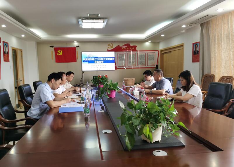 厅行业综合党委来协会开展党史学习教育及意识形态工作调研督导