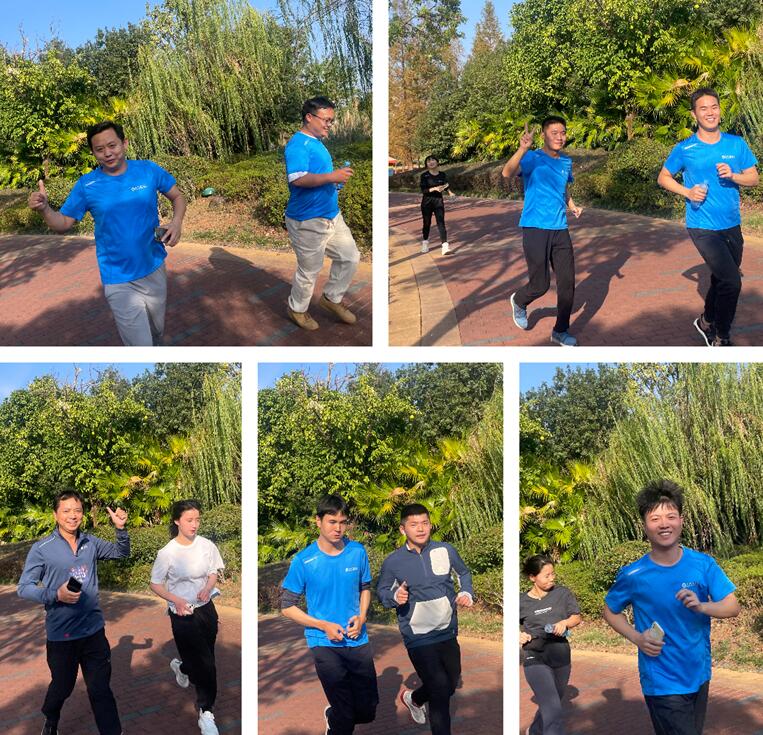 环球咨询组织员工慢跑运动