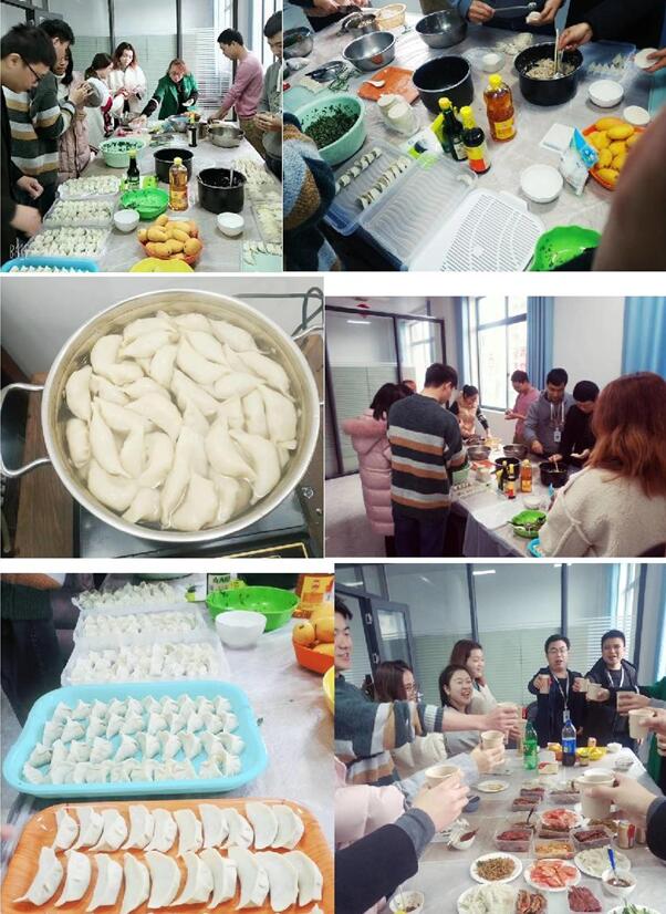 江西纪元公司组织员工包饺子欢庆活动