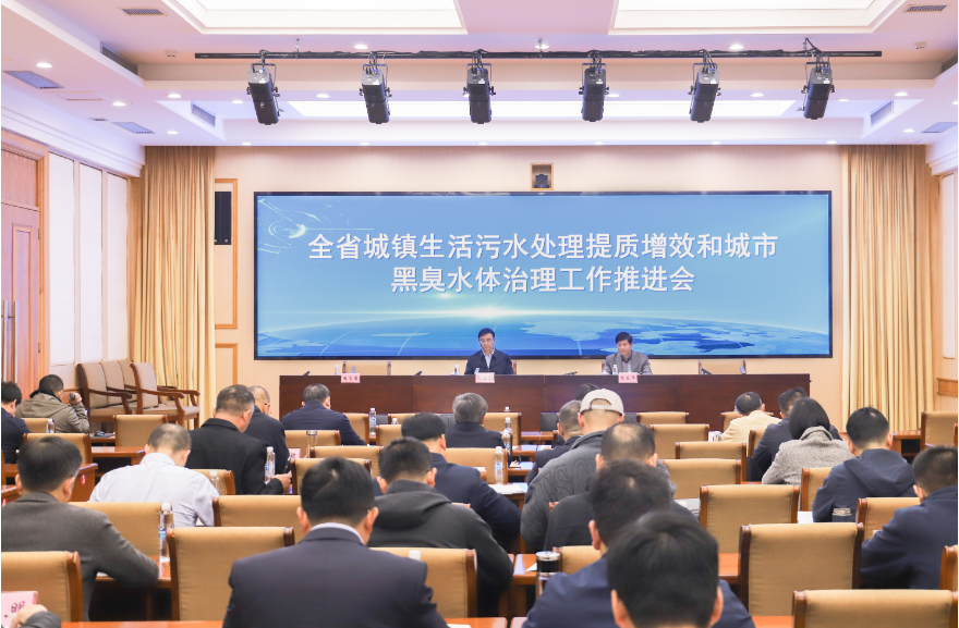 全省城镇生活污水处理提质增效和城市黑臭水体治理工作推进会召开