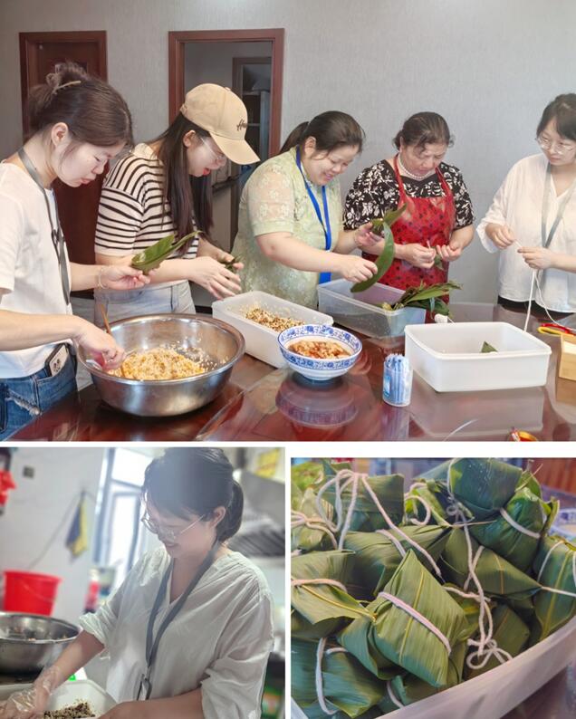 中邦通联组织员工开展包粽子活动