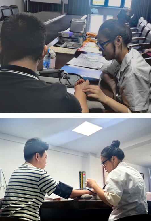 江西俱承公司为员工提供中医义诊服务