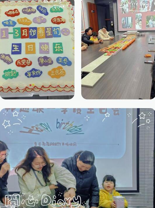 中邦通联公司举办第一季度员工生日会